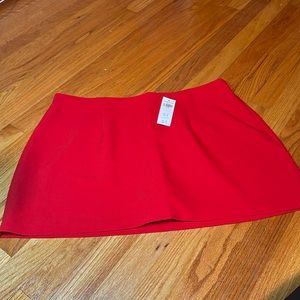 Abercrombie & Fitch XL red mini skort